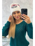 Dámská čepice Ofelia K349 bílá Dámská čepice Ofelia K349 bílá