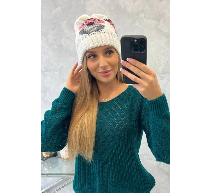 Dámská čepice Ofelia K349 bílá Dámská čepice Ofelia K349 bílá