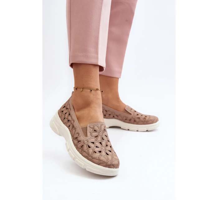 Růžové Dámské Nazouvací Boty s model 21648204 - EVENTO