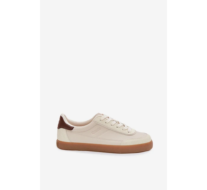 Dámské tenisky z eko kůže Big Star TT274311 světle béžové