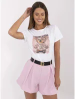 T shirt NM TS model 21049563 biało różowy - FPrice