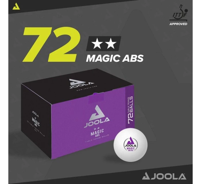 JOOLA MAGIC ABS 72KS MÍČKŮ NA STOLNÍ TENIS BÍLÝCH JOOLA MAGIC ABS 72KS MÍČKŮ NA STOLNÍ TENIS BÍLÝCH