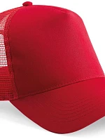 Beechfield B 640 5 panelová Trucker kšiltovka 53.0640 classic red/classic red