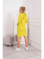 Šaty s kapucí a kapsami na kiwi Šaty s kapucí a kapsami na kiwi