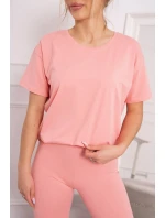 Komplet top+legginsy morelowa