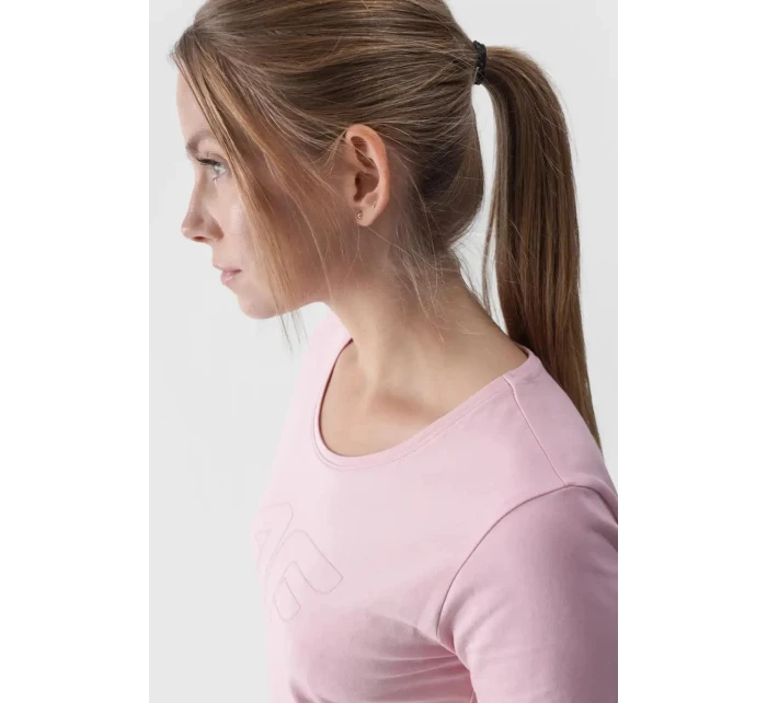 Dámské tričko s potiskem 4F Růžové 4FWMM00TTSHF1846-56S