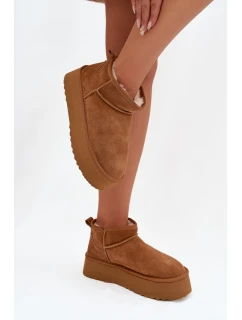 Dámské sněhule z přírodního semiše Camel model 21821905 - Boto