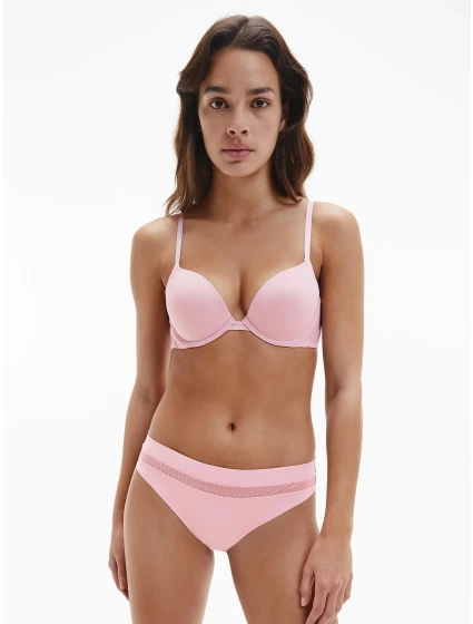 Plunge push up podprsenka QF5613E  7Z2 růžová - Calvin Klein