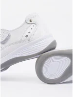 Moderní bílé  baleríny dámské na plochém podpatku