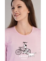 Dámské pyžamo dlouhé Dívka na kole