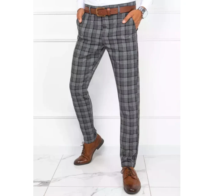 Pánské tmavě šedé kalhoty model 21965093 - Dstreet