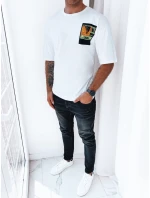 Pánské tričko s potiskem bílé Dstreet RX5301