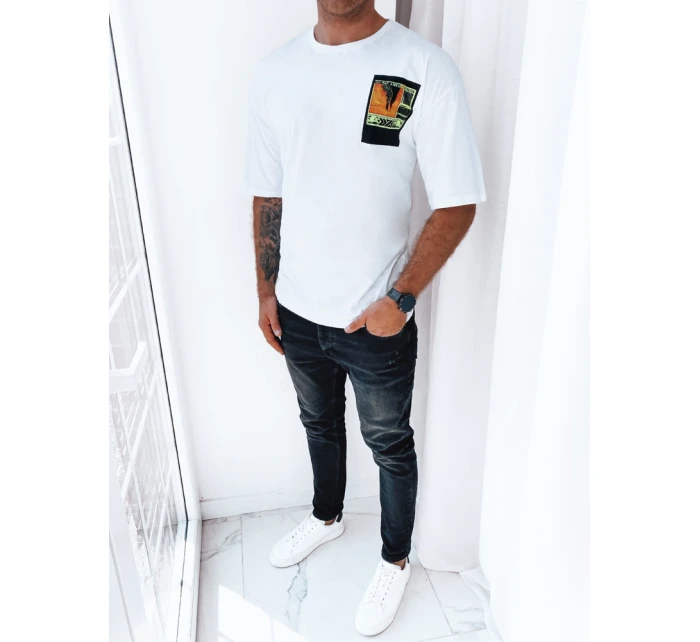 Pánské tričko s potiskem bílé Dstreet model 21969581 - FashionStreet