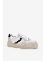 Nízké Dámské Tenisky Na Platformě Bílé model 21689152 - EVENTO Nízké Dámské Tenisky Na Platformě Bílé model 21689152 - EVENTO