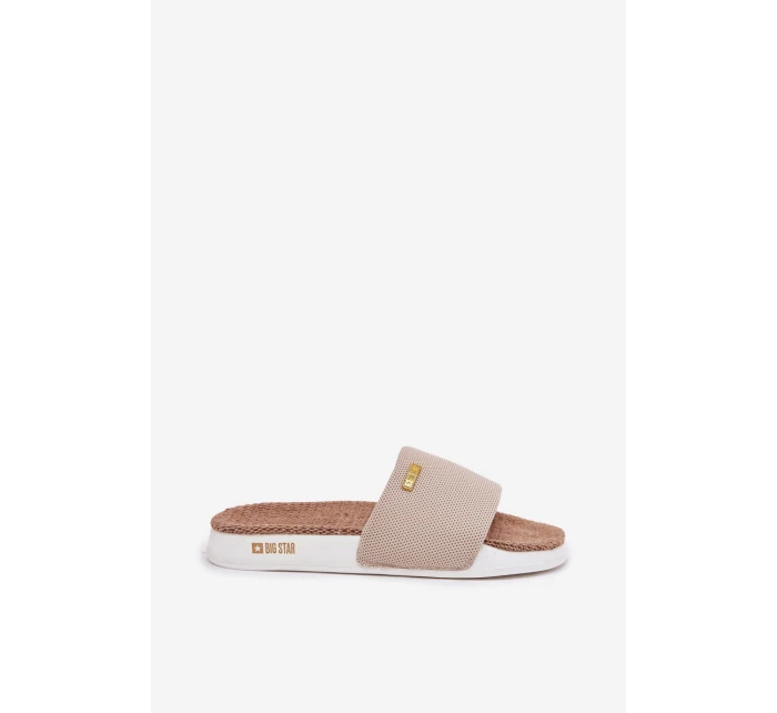 Dámské Pantofle Big Star RR274A102 Béžové Dámské Pantofle Big Star RR274A102 Béžové