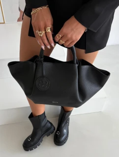 Dámská shopper kabelka z eko kůže – černá Big Star