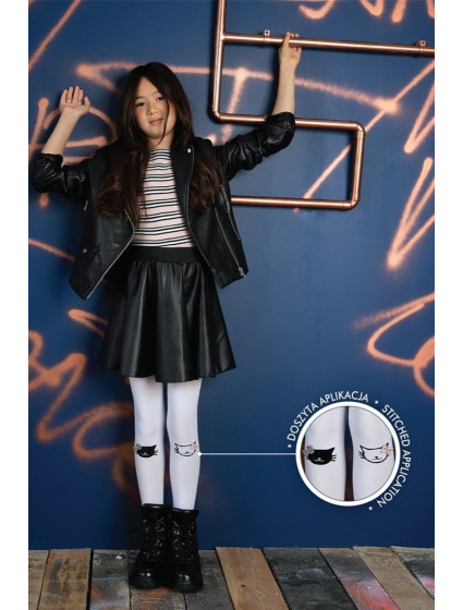 Dívčí vzorované punčochové kalhoty  s model 18159531 - Knittex