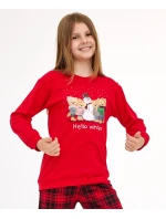 Young Girl pyžamo model 21413647 Zimní délka/r Vánoce 134164 - Cornette Young Girl pyžamo model 21413647 Zimní délka/r Vánoce 134164 - Cornette