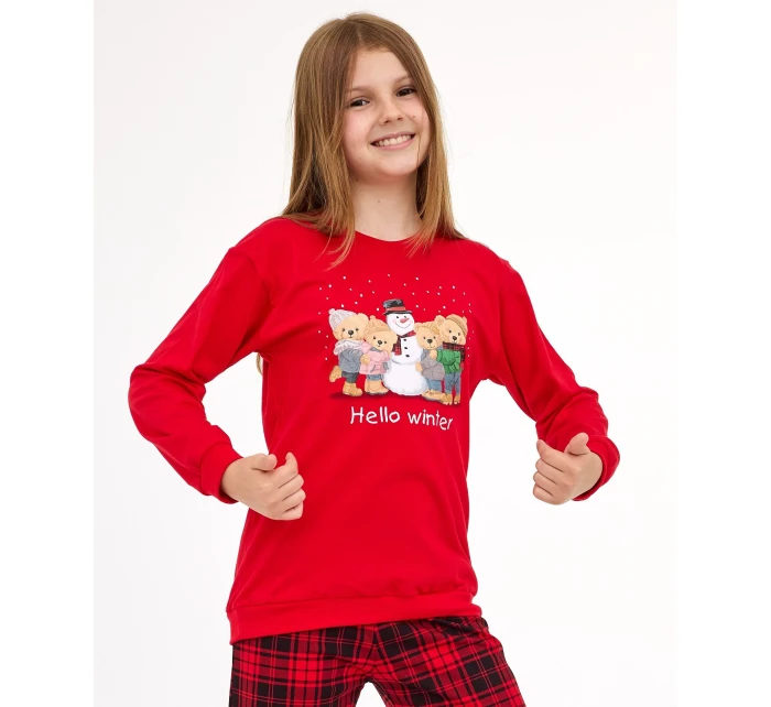 Young Girl pyžamo model 21413647 Zimní délka/r Vánoce 134164 - Cornette Young Girl pyžamo model 21413647 Zimní délka/r Vánoce 134164 - Cornette
