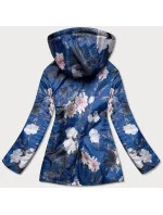 Světle modrá dámská oboustranná bunda s kapucí model 17099153 - Andrea Lee