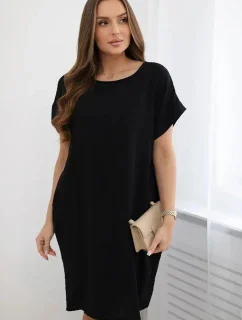 Šaty s kapsami černý