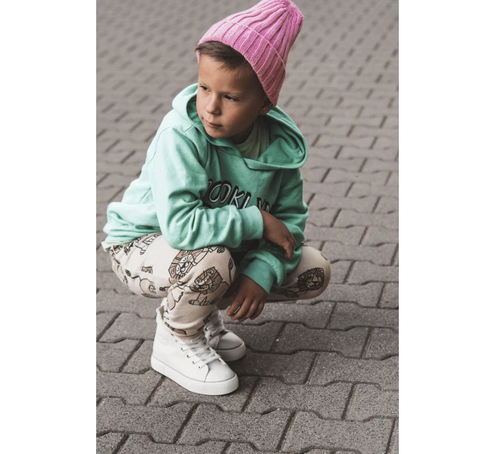 Dětské vysoké tenisky se zipem Big Star model 21599355 Bíle - Big Star Shoes