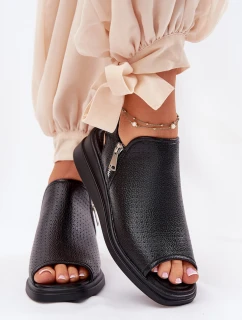 Dámské Sandály Na Klínu Černé model 21692828 - Boto