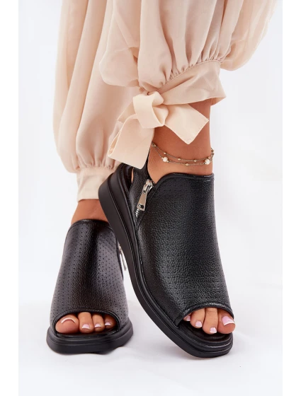 Dámské Sandály Na Klínu Černé Mevinette Dámské Sandály Na Klínu Černé Mevinette