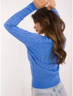 Sweter AT SW niebieski model 20493464 - FPrice Sweter AT SW niebieski model 20493464 - FPrice