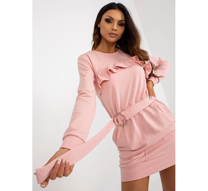 Sukienka EM SK HS 21 model 22087369 jasny różowy - FPrice Sukienka EM SK HS 21 model 22087369 jasny różowy - FPrice