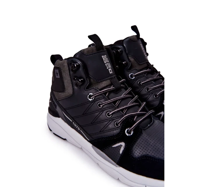 High Men's Sport Boots Big Star II174223 Black High Men's Sport Boots Big Star II174223 Black