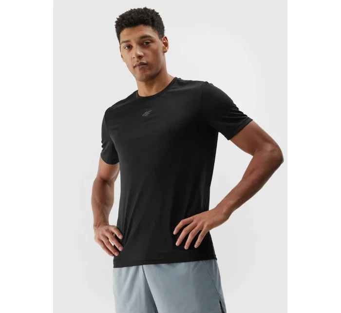 Pánské sportovní triko 4F - černé Pánské sportovní triko 4F - černé