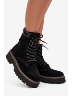 Dámské semišové workery Big Star – černé Dámské semišové workery Big Star – černé