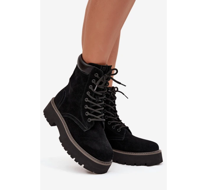 Dámské semišové workery Big Star – černé Dámské semišové workery Big Star – černé