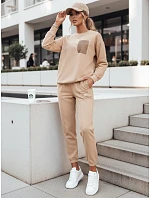 Dámská souprava FUTURE camel FashionStreet AY1038 Dámská souprava FUTURE camel FashionStreet AY1038