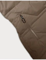 Béžová dámská zimní bunda s kapucí model 21246933 - J.STYLE