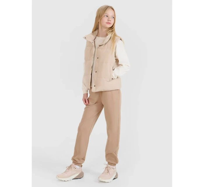 Dívčí oversize hladký rukáv s dlouhým rukávem 4F 4FJWSS25TLONF377-12S