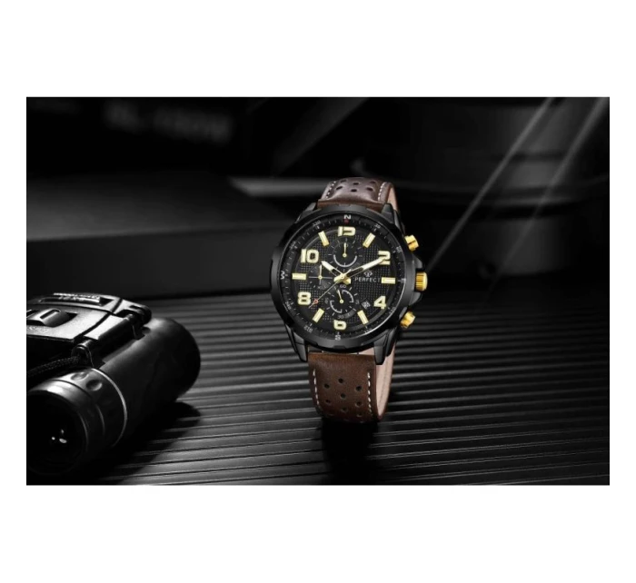 Pánské hodinky + krabička model 21804883 - PERFECT Pánské hodinky + krabička model 21804883 - PERFECT