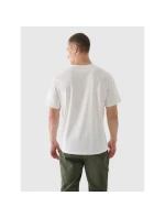 Oversize hladké unisex tričko 4F 4FRAW24TTSHU2672-12S Oversize hladké unisex tričko 4F 4FRAW24TTSHU2672-12S