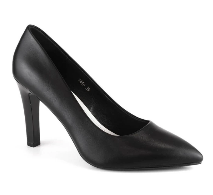 W model 21774000 černé lodičky na podpatku - SERGIO LEONE