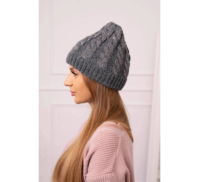 Dámská čepice Kalina K362 tmavě šedá Dámská čepice Kalina K362 tmavě šedá