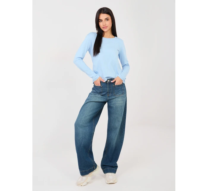 Bluzka RV BZ model 21889043 jasny niebieski - FPrice Bluzka RV BZ model 21889043 jasny niebieski - FPrice