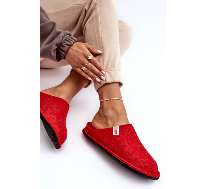 Klasické dámské pantofle Big Star červené