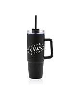 PÁTEK - černý cestovní hrnek s průhledným víčkem 900 ml