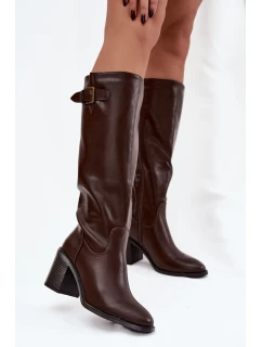 Kozačky na podpatku model 220721 Step in style