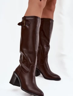 Kozačky na podpatku  model 220721 Step in style