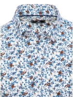 FashionStreet pánská bílá košile s krátkým rukávem KX1011