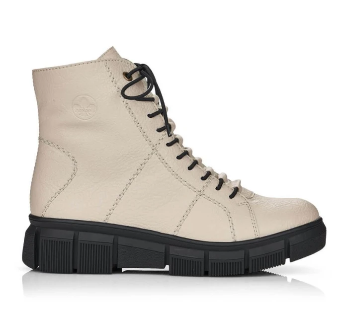 Rieker W X3428 béžové zateplené boty