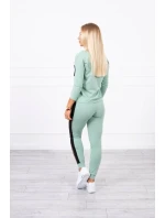 Tmavě mátová sada s leopardím potiskem Tmavě mátová sada s leopardím potiskem