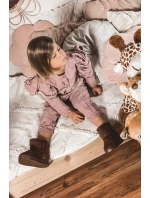 Dětské Teplé Sněhule Semišové Hnědé model 21564106 - Boto Dětské Teplé Sněhule Semišové Hnědé model 21564106 - Boto